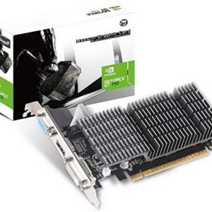 MAXSUN NVIDIA GEFORCE GT 710 2GB Video Graphics Card GPU, Support DirectX 12 OpenGl 4.5, Low Profile, Low Consumption, VGA, DVI-D, HDMI, HDCP, Silent Passive Fanless Cooling System