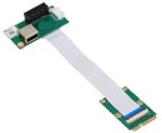 Mini PCI-E to PCI-E Express 1X Extension Cord Adapter Card with USB Riser Card