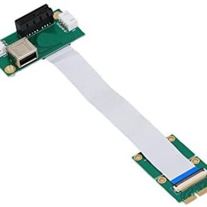 Mini PCI-E to PCI-E Express 1X Extension Cord Adapter Card with USB Riser Card