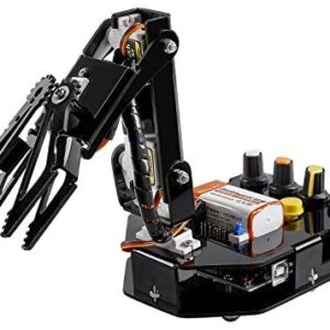 SunFounder Robotic Arm Edge Kit for Arduino R3 - an Robot Arm to Learn STEM Education(101 Pieces).