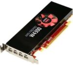 AMD 100-505973 Firepro W4300 4GB GDDR5 PCIE Quad Mini DP Low Profile