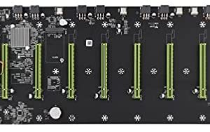 Luckyl BTC-D37 Motherboard for Cryptocurrency Mining(BTC) with 8 Video Card Slot DDR3 Memory Integrated VGA Interface Low Power Consumption BTC-D37 Miner Motherboard DDR3 Computer