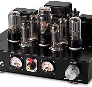 Nobsound 6P1 6.8W x 2 Vacuum Tube Power Amplifier; Stereo Class A Single-Ended Audio Amp Headphone Amplifier Handcrafted (with Headphone Amp Function)