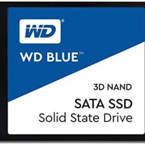 Western Digital 500GB WD Blue 3D NAND Internal PC SSD - SATA III 6 Gb/s, 2.5"/7mm, Up to 560 MB/s - WDS500G2B0A