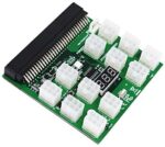 PCI-E 12V 64Pin to 12x 6Pin Power Supply Server Adapter Breakout Board Power Conversion for 1200W 750W GPU Mining