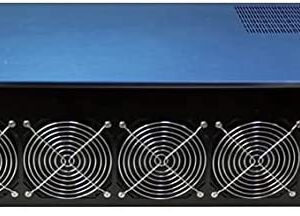 BitcoinMerch.com - Ready-to-Mine 4U Server Rack 8 GPU Mining Frame Rig with Motherboard + CPU + RAM + SSD + 3000W PSU Included