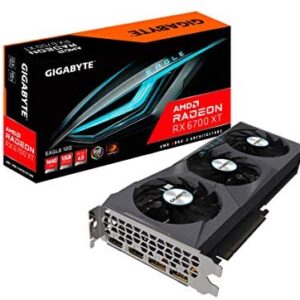 Radeon RX 6700 XT Eagle 12G Graphics Card, WINDFORCE 3X Cooling System, 12GB 192-bit GDDR6, GV-R67XTEAGLE-12GD Video Card