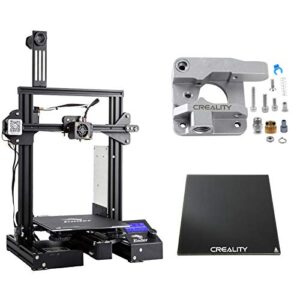 Creality 3D Printer Ender 3 Pro with 32bits Mainboard Cmagnet Build Surface Plate and UL Certified Power Supply 200g Filament, Bundles with Upgrade Tempered Glass Bed and Metal Extruder