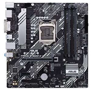 ASUS Prime B460M-A LGA 1200 (Intel 10th Gen) Micro ATX Motherboard (Dual M.2, 1Gb LAN, USB 3.2 Gen 1 Ports, HDMI, DisplayPort, 4K@60Hz and Aura Sync RGB)