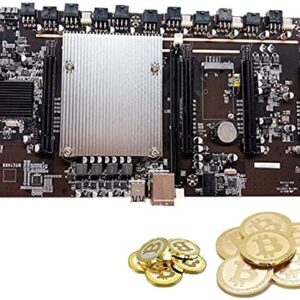 Mining Motherboard LGA 2011 CPU Socket 5 PCIe PCI-E Express 3.0 X8 Slots DDR3 Memory Slot for Cryptocurrency Miner Support 3060 GPU