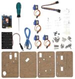 Robot Arm Kit, Robotic Arm Kit for MeArm Servo Motors 4 Degrees of Freedom Wireless Control Components Building Toy