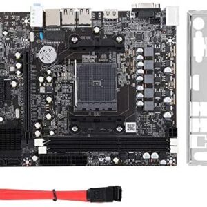 ASHATA Computer Motherboard, DDR3 FM2/FM2+ CPU Interface Desktop Computer Motherboard for AMD A88 for A10/A8/A6/A4/Athlon Graphics Chip with Battery