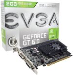 EVGA GeForce GT 610 2048MB DDR3, DVI, Mini-HDMI, Graphics Card (02G-P3-2617-KR)