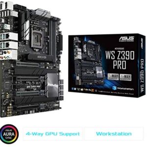 ASUS Socket 1151 DDR4 M.2 U.2 ATX Motherboard for 9th Generation Intel Core Motherboards WS Z390 PRO