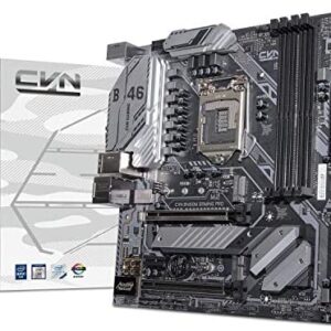 Segotep CVN B460M Gaming PRO V20 Socket LGA1200/ Intel B460/ 10th Gen Intel Core/ DDR4/ SATA3.0& USB3.2/ WiFi/BT Module Slot/M.2/ Support Phone Call Timing Boot/Micro ATX Gaming Computer Motherboard