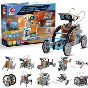 CIRO STEM Projects | 12-in-1 Solar Robot Toys, Education Science Experiment Kits for Kids Ages 8-12, 190 Pieces Building Set for Boys Girls