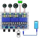 Davitu Module Board Amplifier Board - XH-A310 Bluetooth 5.0 TDA3116D2 Digital Amplifier Board Four-Channel Dual Bass Dual Stereo 250W+2100W Audio Amplifiers with The Tuning