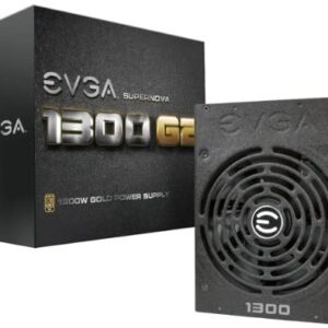 EVGA SuperNOVA 1300 G2 80+ GOLD, 1300W Fully Modular NVIDIA SLI and Crossfire Ready 10 Year Warranty Power Supply 120-G2-1300-XR