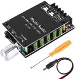 200W Bluetooth 5.0 Amplifier Board TPA3116,YEMIUGO 100W x 2 Digital AUX Audio Amp Module with LC Filter, Power High Fidelity HiFi Dual Channel Stereo