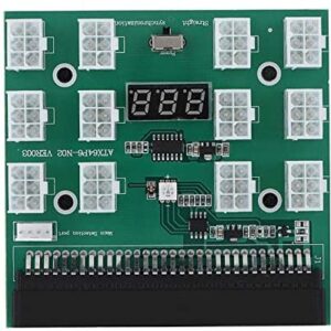 Breakout Board Adapter, DPS-1200FB Breadout Board with Power Button for PSU GPU Mining