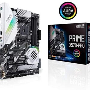 ASUS Prime X570-Pro AM4 Zen 3 Ryzen 5000 & 3rd Gen Ryzen ATX Motherboard with PCIe Gen4, Dual M.2 HDMI, SATA 6GB/s USB 3.2 Gen 2 ATX Motherboard