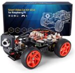 SunFounder Smart Video Car Kit V2.0 PiCar-V Robot Kit Raspberry Pi 4 Model B 3B+ 3B 2B Graphical Visual Programming Language,Video Transmission,Remote Control by UI on Windows Mac Web Browser