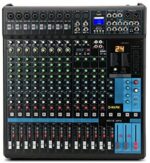 G-MARK Professional Audio Mixer Sound Board Console System Interface 16 Channel Digital USB Bluetooth MP3 Computer Input 48V Phantom Power Stereo DJ 24-Bit SPX effects