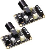 2 Pieces PAM8406 Mini Audio Amplifier Board DC 5V, 5W+5W Amplifier Module, Digital Power Amp Module Class D 2.0 Dual Channel Audio Stereo Amplify Board for DIY Sound System