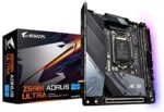 GIGABYTE Z590I AORUS Ultra (LGA 1200/Intel Z590/Mini-ITX/Dual M.2/PCIe 4.0/USB 3.2 Gen2X2 Type-C/Intel WiFi 6/Intel i225V 2.5GbE/ Gaming Motherboard)