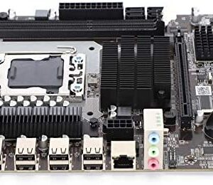 X58 Pro2 Motherboard for Desktop Computer, 6 Channel Sound Card, with LGA 1366Pin CPU Interface, Supports ECC Memory DDR3 Gigabit Network Card