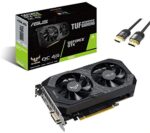 ASUS TUF Gaming GeForce GTX 1650 OC Graphics Card 4GB 128-Bit GDDR6 PCIe 3.0 HDCP Ready IP5X Dust Resistance 1x DVI-D 1x HDMI 2.0b 1x DisplayPort 1.4 w/ Mytrix HDMI 2.1 Cable(4k@120Hz/8K@60Hz)