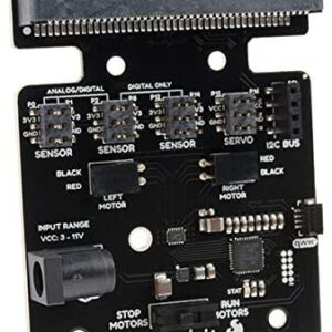 SparkFun Moto:bit - Micro:bit Compatible Carrier Board (Qwiic) Fully Functioning Robotics Platform Beginner-Friendly Controller Operate Basic Chassis Hookup Sensors Servos & Other Circuits