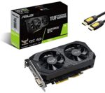 ASUS TUF Gaming GeForce GTX 1650 OC Edition Graphics Card 4GB 128-Bit GDDR6 PCIe 3.0 HDCP Ready IP5X Dust Resistance 1x DVI-D 1x HDMI 2.0b 1x DisplayPort 1.4 w/ Mytrix HDMI Cable