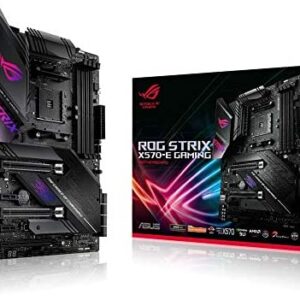 ASUS ROG Strix X570-E Gaming ATX Motherboard- PCIe 4.0, Aura Sync RGB Lighting, 2.5 Gbps and Intel Gigabit LAN, WIFI 6 (802.11Ax), Dual M.2 Heatsinks