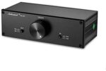 Nobsound Mini Fully-Balanced/Single-Ended Passive Preamp; Hi-Fi Pre-Amplifier; XLR/RCA Volume Controller for Active Monitor Speakers (Black)