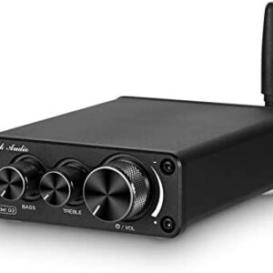 Nobsound G3 2 Channel Bluetooth 5.0 Power Amplifier 100W Class D Hi-Fi Stereo Audio Mini Amp Wireless Receiver Home Theater Treble Bass Control (Black)