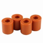 BCZAMD Heatbed Silicone Leveling Column, 3D Printer Hot Bed Mounts Column Stable Tool Heat-Resistant Silicone Buffer for Prusa i3 Plus Anet A8 Wanhao D9 Mega, 4 Pack Brown