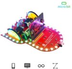 Davitu Module Board Smart Robot & Solar Panel - Adeept Starry:bit Micro:bit Smart Robot Car Kit Programmable STEM Educational Robot Kit with Detailed Projects Tutorial Book