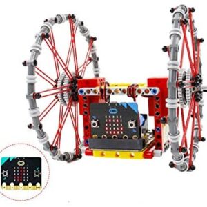 KOQIO Programmable Microbit Smart Robot Kit, Building Block Balance Small Car Assembly Set with App Remote Control for Kids Teens Adults Maker Education