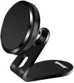 Magnetic Phone Car Mount, Jebsens Universal Magnetic Car Phone Holder Metal Dashboard Cell Phone Stand Compatible with All Smart Phones, Black