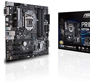 ASUS Prime H370M-Plus/CSM LGA1151 (300 Series) DDR4 HDMI DVI VGA M.2 mATX Motherboard  (PRIME H370M-PLUS)