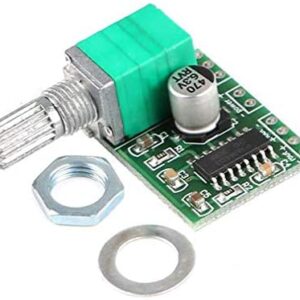 HiLetgo Mini 3W+3W DC 5V Audio Amplifier Handy Digital Power Amp Module Board Dual-Channel PAM8403 Stereo Amplifiers with Potentiometer for DIY Portable