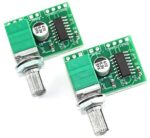 DGZZI 2PCS Super Mini PAM8403 DC 5V 2 Channel USB Digital Audio Amplifier Board Module 2 3W Volume Control with Switch Potentionmeter