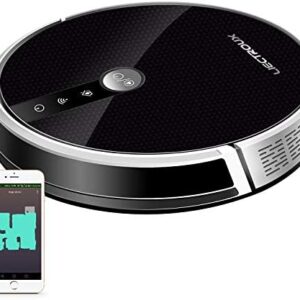 LIECTROUX C30B Robotic Vacuum Cleaner 2D Map Navigation, 3000Pa Suction, Smart Memory, Map Shown on WiFi App, 350ml Electric Water Tank, Wet Mopping