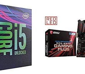 Intel Core i5-9600KF Desktop Processor & MSI MPG Z390 Gaming Plus LGA1151 (Intel 8th and 9th Gen) M.2 USB 3.1 Gen 2 DDR4 HDMI DVI CFX ATX Z390 Gaming Motherboard