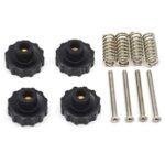 Befenybay 4PCS Upgraded Hand Twist Leveling Nut Diameter 22mm + 4PCS Hot Bed Spring + 4PCS M3X35mm Screws for 3D Printer ANYCUBIC Mega Hot Bed/Platform