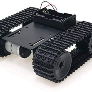 SZDoit Premium Smart RC Robot Tank Car Chassis Platform for Arduino / Raspberry pi, Metal Tracked Platform, Plastic Caterpillar / Chain, Remote Control Robotic Programmable Track Robotics / Crawler