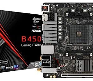 ASRock Mini-ITX Motherboard (B450 Gaming-ITX/AC)