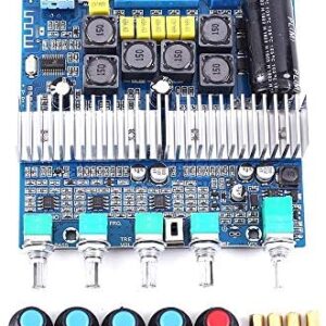 DONGKER TPA3116 Amplifier Board, 5.0 High Power Subwoofer Amplifier Module 50W+50W+100W DC 12V 24V Dual Channel Audio Receiver Board