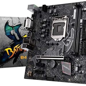 Segotep Battle-AX B460M-D V20 Gaming Motherboard 10th Gen Intel Core Micro ATX/ LGA1200 Socket/Dual DDR4/ M.2 Slot/ PCIEx4 NVME/ SATA3.0/ 6X USB3.2 Gen1 Ports/VGA DVI HDMI/Shutdown USB Charging